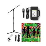Pied de microphone professionnel tlescopique avec perche potence + fixation support micro + micro dynamique ...