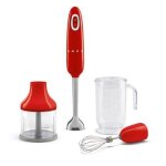 Mixeur  main - smeg - hbf03rdeu - rouge - compact - performance leve