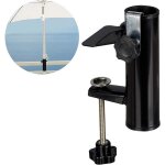 Pied parasol en acier mural support de clip fixe pour parapluie support de parapluie fixe pour balcon ...