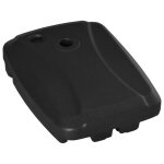 Outsunny - pied de parasol - hdpe - 80x60x17cm - noir