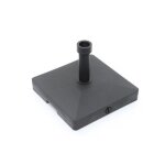 Pieds de parasol a lester 45 x 45 cm avec roulettes - 18 kg - noir