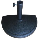 Pied de parasol mural - mobilier de jardin - anthracite - 50 x 25 x h33 cm - 9 kg - montage facile