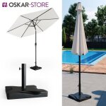 Pied de parasol oskar 20 kg support de parasol béton jardin Pied de parasol oskar 20 kg support de parasol béton jardin