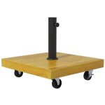 Pied de parasol - outsunny - 45x45x36. 5cm - m�tal - jaune