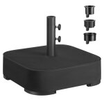 Pied de parasol � remplir de sable pour les parasols de 15 � 3 m avec 3 bagues r�ductrices 50 x 50 x ...