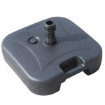 Pied parasol outsunny plastique 46x45x26cm noir