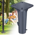 Pied de parasol - universel - métal - gris foncé - hauteur 38 cm - résistant à la rouille Pied de parasol - universel - métal - gris foncé - hauteur 38 cm - résistant à la rouille