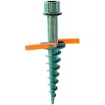Pied de parasol  visser - royal gardineer - piquet pour parasols - matire plastique rsistante aux ...