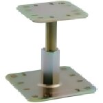 Pied de poteau rglable avec fixations platine 130x130mm hauteur 100  150mm - simpson - kit fix pprc ...