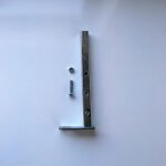 Pied de scellement pour chenil chien sur mesure en m�tal 20 x 20 mm - kenilux gris