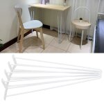 Pieds de table - fydun - hairpin legs - blanc - 71 cm - set de 4 pcs