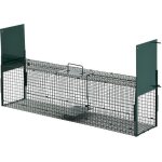 Pawhut - pige  souris - mtal - 100x25x28cm - vert