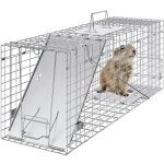 Piege a fouine - vevor - cage pige pour animaux 785x254x305 mm sans cruaut pour chats cureuils