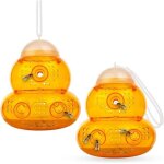Piège à guêpes / piège à frelons à suspendre (lot de 2) - solution naturelle et ecologique anti guêpe ... Piège à guêpes / piège à frelons à suspendre (lot de 2) - solution naturelle et ecologique anti guêpe ...