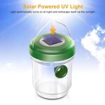 Piège à mouche guêpes et moustique attrape anti - insectes frelons - solaire avec lumière led Piège à mouche guêpes et moustique attrape anti - insectes frelons - solaire avec lumière led