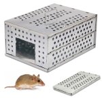 Piège à rongeurs rats souris - cage pliable en acier galvanisé - 30 x 22 x 15 cm - usage intérieur - ... Piège à rongeurs rats souris - cage pliable en acier galvanisé - 30 x 22 x 15 cm - usage intérieur - ...