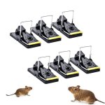 Pige  souris - leoclotho - 6 pcs - rutilisable - ressort puissant - contrle intrieur