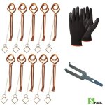 Piges a taupes putange pour campagnol ou rat taupier (lot de 10). accessoires anti taupe contre le rongeur ...