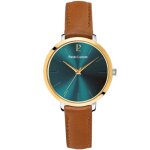 Montre femme - pierre lannier - chouquette - acier bicolore - cuir marron - Étanchéité 30m Montre femme - pierre lannier - chouquette - acier bicolore - cuir marron - Étanchéité 30m