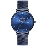 Pierre lannier homme inti solaire - 209g469 - cadran bleu bracelet acier milanais bleu