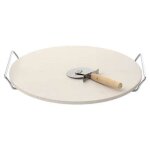 Pierre  pizza & roulette grille 35cm argent