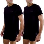 Pierrecardin - t - shirt homme coton aucun signature r�gular col rond manches courtes - noir (lot de ...
