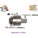 Pignon / engrenage pour taille haie orientable de machine multifonctions 5 en 1 ( voir dimensions sur ...