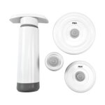 Pika - kit de conservation sous vide : pompe sous vide + 2 couvercles universels + 1 bouchon