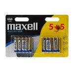 Piles aaa lr03 alcaline pack 5 + 5