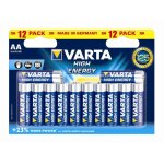 Piles alcalines high energy aa x12