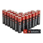 Pile premium alkaline mignon aa 24 pi�ces verbatim