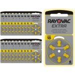 Piles auditives rayovac taille 10 lot de 20 plaquettes soit 120 piles