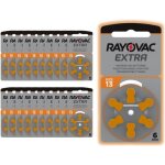 Piles auditives rayovac taille 13 lot de 20 plaquettes soit 120 piles
