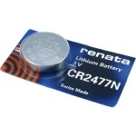 Pile bouton cr2477n lithium 3v 950 mah renata