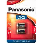 Piles cr2 lithium 3v photo 850 mah panasonic blister