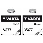 Pile montre sr626sw 377 varta oxyde dargent 155v ag4 sr66 lr66 sr626 lot de 2 piles pour montre capacit� ...
