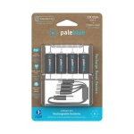 Piles rechargeables usb - c paleblue cr123a