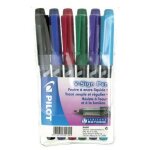Feutres - pilot - v - sign pen - pochette de 6 - criture moyenne - pointe large 2 mm