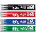 Pilot lot de 4 sets de 3 recharges 07 frixion bls - fr7 assorties: fournitures de bureau