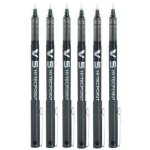 Pilot black v hi - tecpoint v5 lot de 6 stylos à bille pointe extra fine 05 mm trait 03 mm noir: fournitures ... Pilot black v hi - tecpoint v5 lot de 6 stylos à bille pointe extra fine 05 mm trait 03 mm noir: fournitures ...