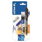 Roller effaable - pilot - frixion ball - pointe moyenne - encre noire - rechargeable