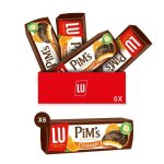 Pims de lu - la bote gnrosit - lot de 72 biscuits gnoises nappes  lorange et au chocolat - 6x150g ...
