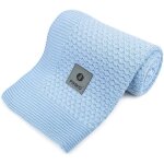 Pimko couverture 100 % bambou plaid pour b�b� tricot�e pour gar�ons et filles doudou super doux et confortable ...