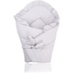 Pimko nid dange bebe avec volants couverture croissant pour bb - rversible enveloppante bb en 100% ...