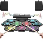 Pimpimsky batterie lectronique bluetooth 9 ttes de tambour agrandies cran couleur peut tre connect ...
