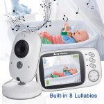 Pimpimsky bb moniteur 3. 2 lcd couleur babyphone vido ecoute bb video camera surveillance 2. 4 ghz ...