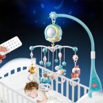 Pimpimsky mobile musical pour lit bb tlcommand projection de lumires musiques jouets rotatifs 0 ...