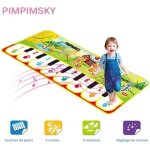 Pimpimsky tapis musical bb piano 90x28cm tapis de jeu musical instrument touch jeu clavier pour enfants ...