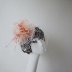 Pince  cheveux cocktail chapeau bibi spectacle chapeau serre - tte couvre - chef vintage avec voilette ...