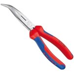 Pince coupante demi - ronde - knipex - becs longs - acier lectrique au vanadium forg - rouge